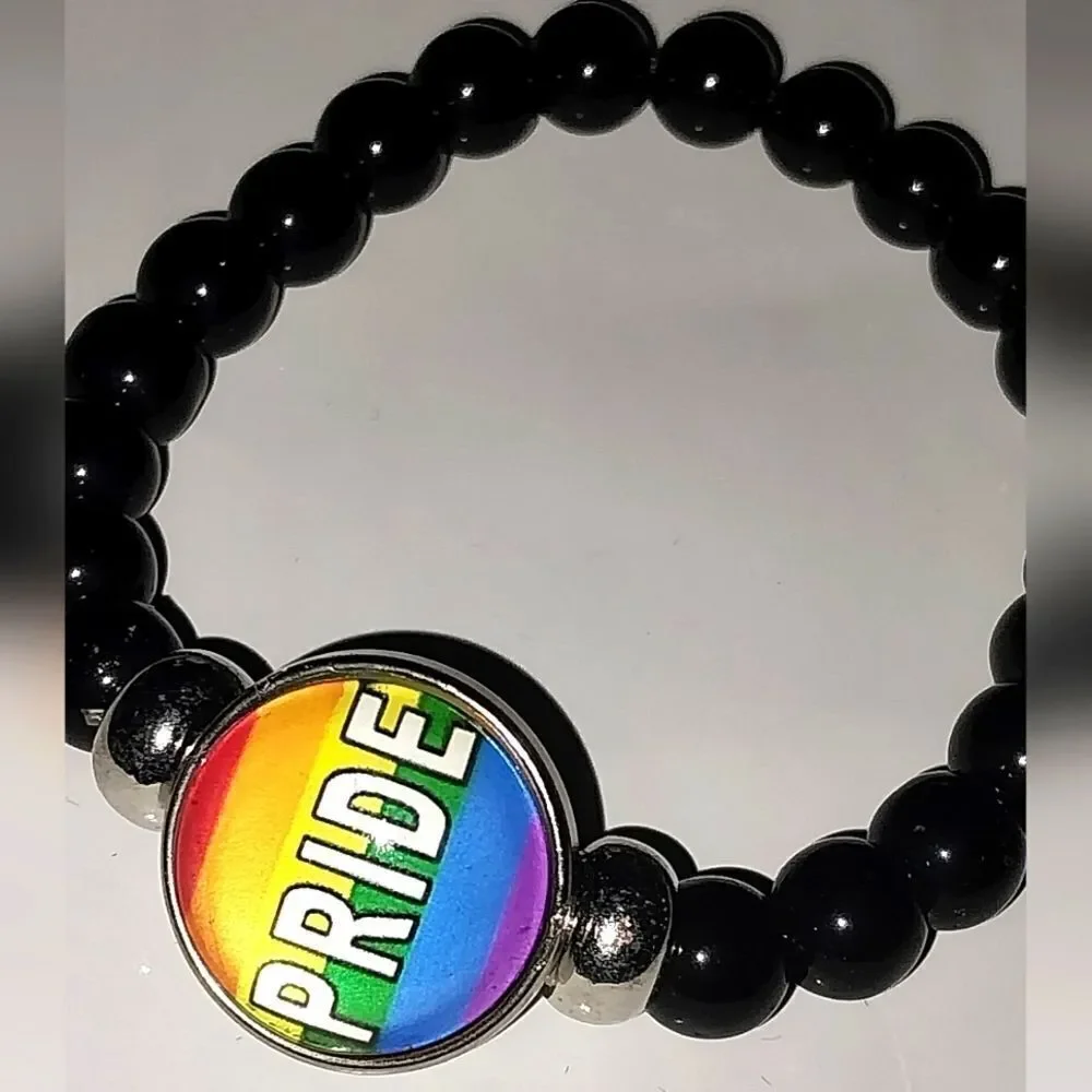 Pride unisex beaded bracelet